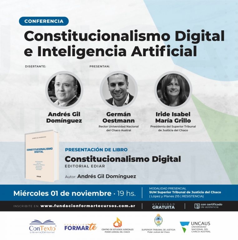 UNCAUS invita a una Conferencia de Constitucionalismo Digital e Inteligencia Artificial