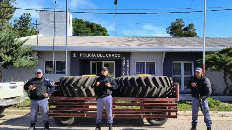 Robaron ruedas de una cosechadora en Santiago del Estero y las vendían en Gancedo